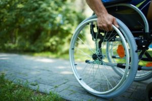 person in wheelchair